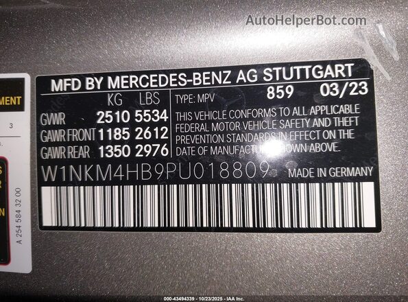 W1NKM4HB9PU018809 2023 MERCEDES-BENZ GLC 300 Бежевый Вид подкапотного пространства