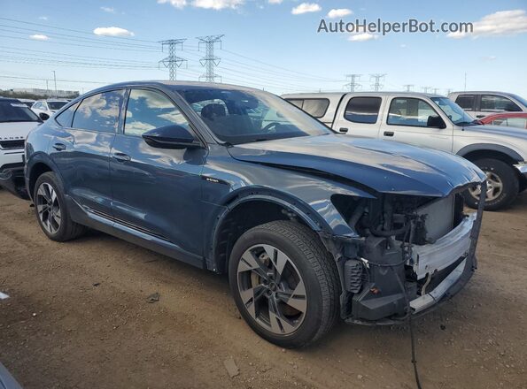 WA11AAGE1PB024048 2023 AUDI E-TRON Blue Delantero derecho
