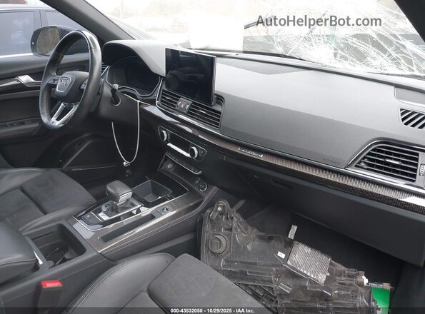 WA124AFY7N2116463 2022 AUDI SQ5 Black Widok wnętrza z przodu