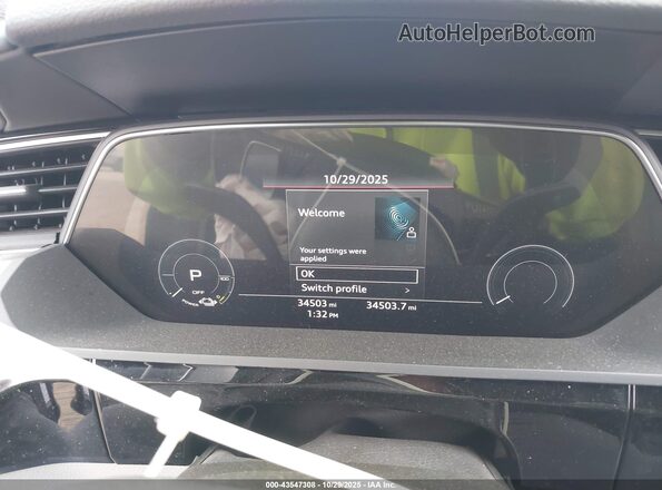 WA13ABGE5LB033554 2020 AUDI E-TRON Dark Blue Rear seats view