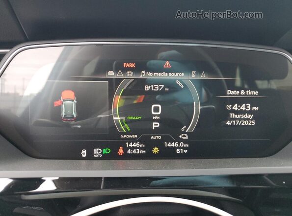 WA14AAGEXRB058084 2024 AUDI Q8 Gray Вид щитка приладів