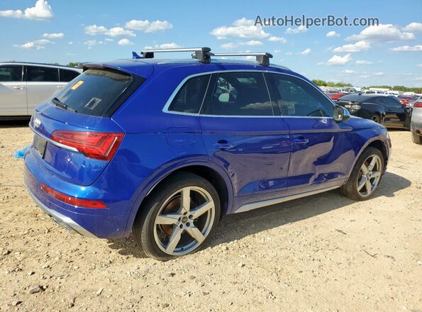 WA1A4AFY6M2070764 2021 AUDI SQ5 Синий Задняя правая четверть