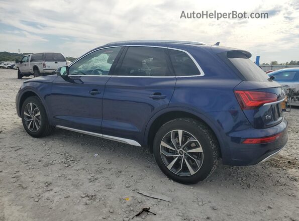 WA1AAAFY9M2070654 2021 AUDI Q5 Blue Trasero izquierdo