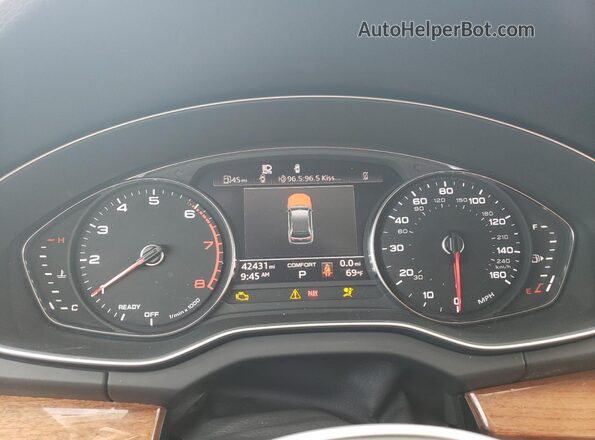 WA1ABAFY2P2047377 2023 AUDI Q5 Черный Вид щитка приборов