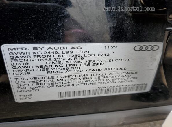 WA1ABAFYXR2048604 2024 AUDI Q5 Black 