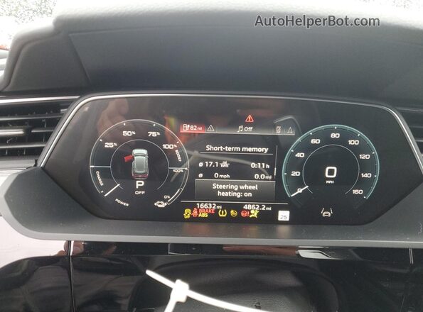 WA1ACBGE1NB047259 2022 AUDI E-TRON Синий Вид щитка приборов