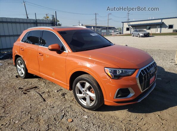 WA1AECF31K1078593 2019 AUDI Q3 Orange Przód prawy