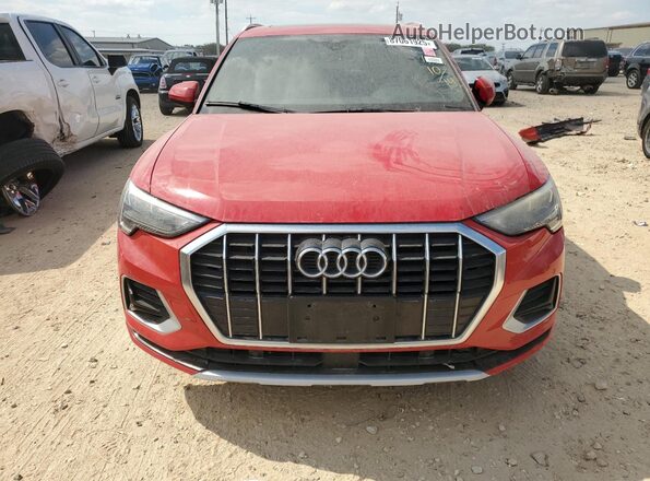 WA1AECF33L1022365 2020 AUDI Q3 Red წინა ხედი