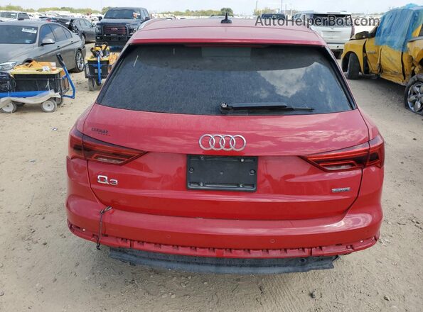 WA1AECF33L1022365 2020 AUDI Q3 Red უკანა ხედი