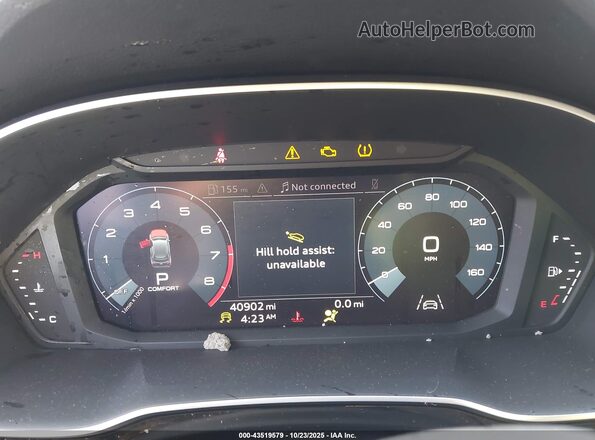 WA1AECF37L1111503 2020 AUDI Q3 Gray Հետևի նստատեղերի տեսք