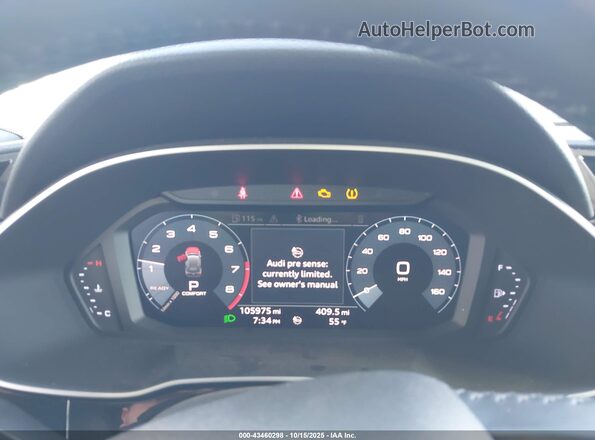 WA1AECF38L1023589 2020 AUDI Q3 White უკანა სავარძლების ხედი