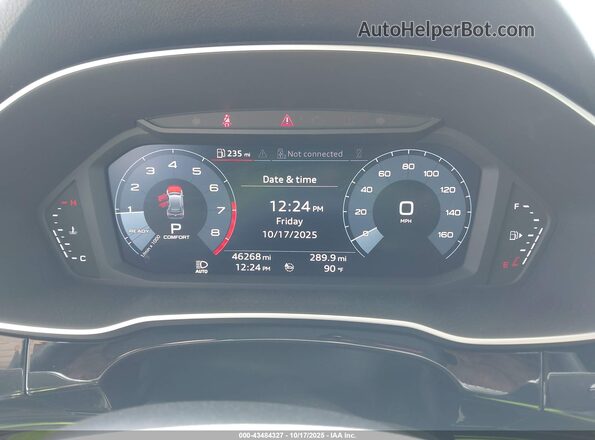 WA1AECF38L1035421 2020 AUDI Q3 Black უკანა სავარძლების ხედი