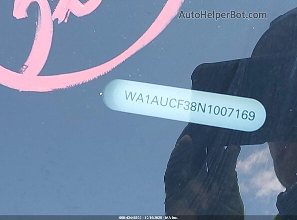 WA1AUCF38N1007169 2022 AUDI Q3 Black Vista del compartimento del motor