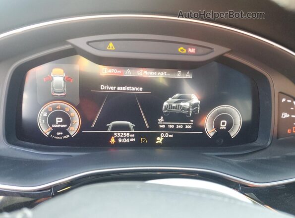 WA1AVAF16LD004251 2020 AUDI Q8 White ხელსაწყოთა პანელის ხედი