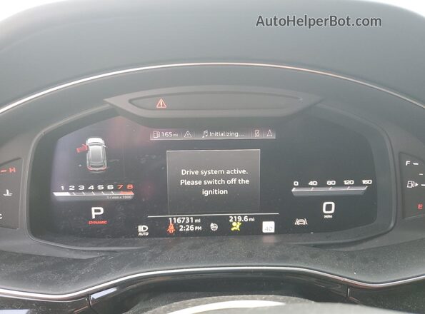 WA1AWAF16LD026862 2020 AUDI SQ8 Silver Widok zestawu wskaźników