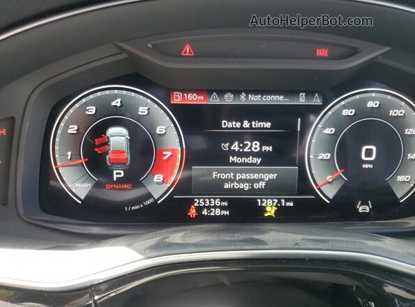 WA1AWBF14PD046202 2023 AUDI SQ8 White ხელსაწყოთა პანელის ხედი