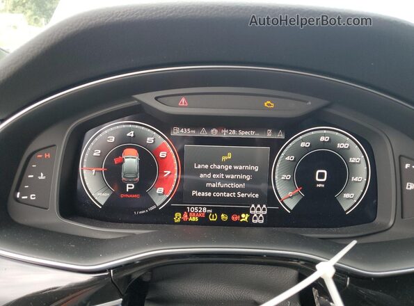 WA1AWBF70SD002775 2025 AUDI SQ7 White Instrument cluster view