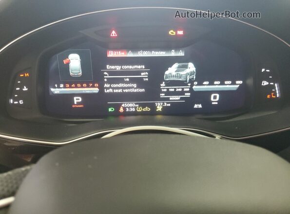 WA1AWBF75MD016397 2021 AUDI SQ7 Charcoal Widok zestawu wskaźników