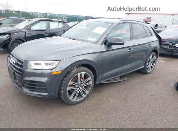 WA1B4AFY9L2021805 2020 AUDI SQ5 Gray წინა მარცხენა ხედი სამი მეოთხედიდან