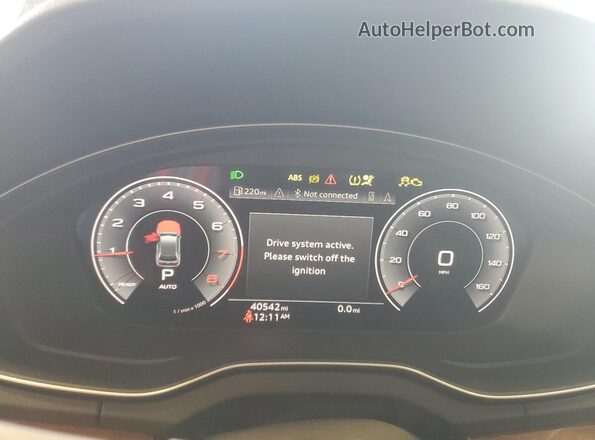 WA1BAAFY9M2135832 2021 AUDI Q5 Black Widok zestawu wskaźników