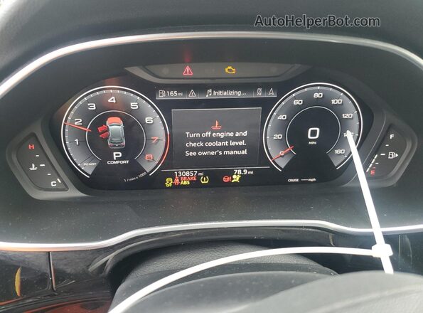 WA1BECF32L1009076 2020 AUDI Q3 Gray Widok zestawu wskaźników