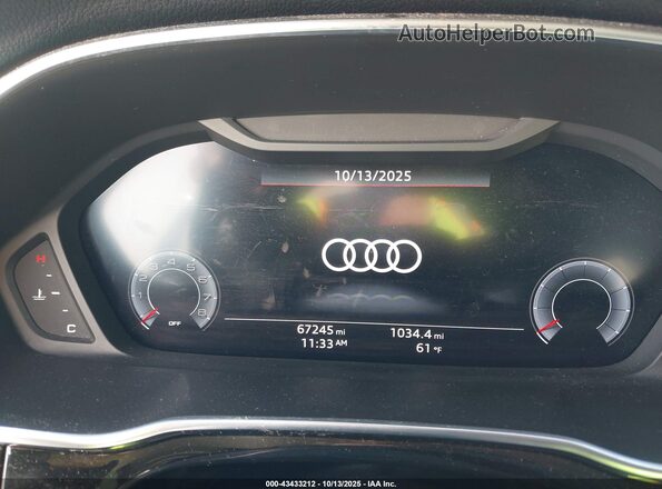 WA1BECF36L1086470 2020 AUDI Q3 White უკანა სავარძლების ხედი