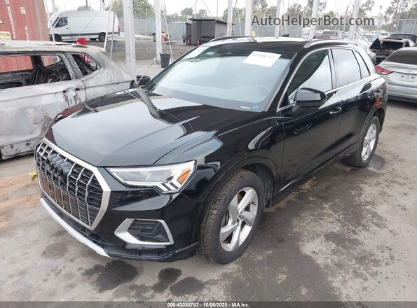 WA1BECF37L1076286 2020 AUDI Q3 Black წინა მარცხენა ხედი სამი მეოთხედიდან