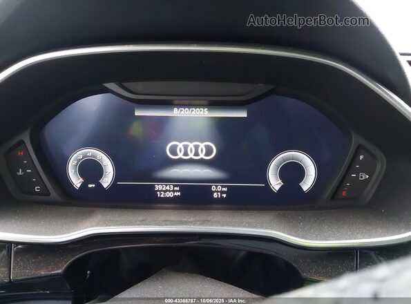 WA1BECF37L1076286 2020 AUDI Q3 Black უკანა სავარძლების ხედი