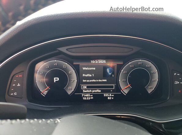 WA1BVAF10KD015524 2019 AUDI Q8 Белый Вид щитка приборов