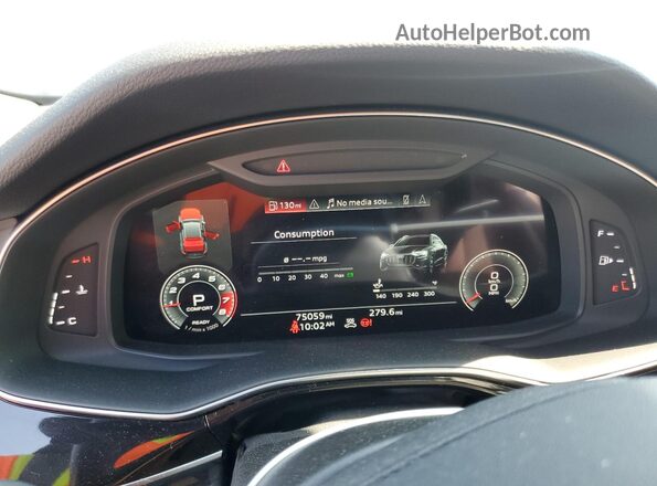 WA1BVAF18MD013409 2021 AUDI Q8 Gray ხელსაწყოთა პანელის ხედი