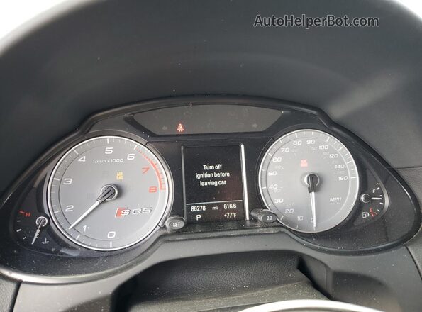 WA1CCAFP0HA078261 2017 AUDI SQ5 Silver Instrument cluster view