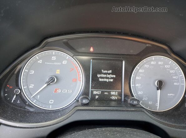 WA1CCAFPXHA042903 2017 AUDI SQ5 Синий Вид щитка приборов