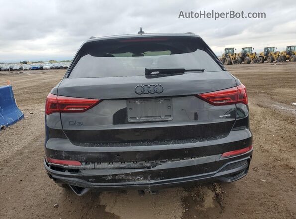 WA1DECF31M1016238 2021 AUDI Q3 Black Вид ззаду