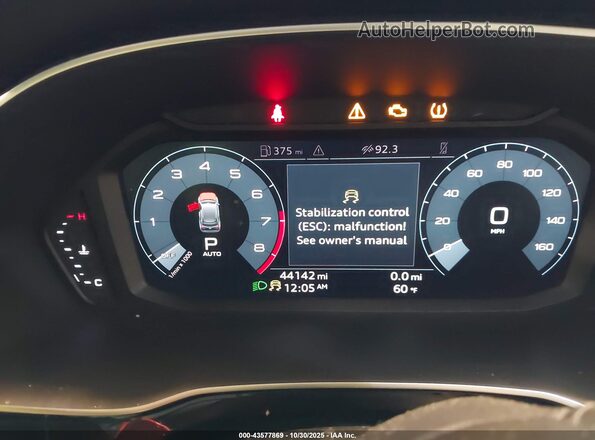 WA1DECF34L1012506 2020 AUDI Q3 White უკანა სავარძლების ხედი