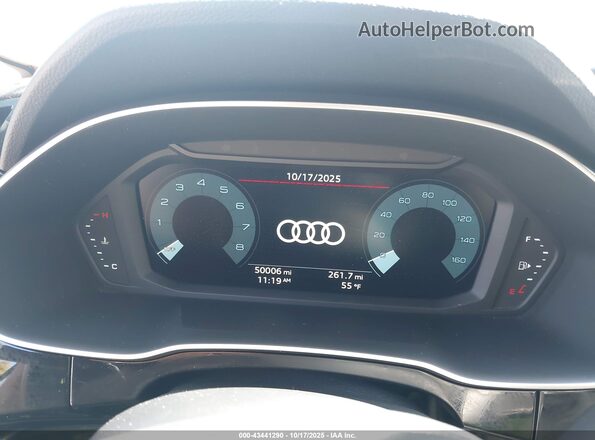 WA1DECF34P1049951 2023 AUDI Q3 White უკანა სავარძლების ხედი