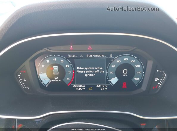 WA1DECF34S1019499 2025 AUDI Q3 White Widok tylnych siedzeń