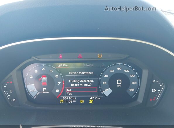 WA1DECF35M1037187 2021 AUDI Q3 White უკანა სავარძლების ხედი