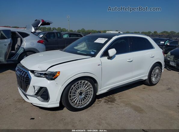 WA1DECF35M1037187 2021 AUDI Q3 White წინა მარცხენა ხედი სამი მეოთხედიდან