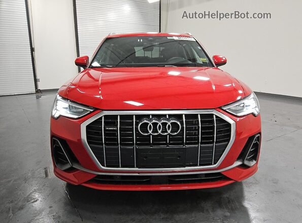 WA1DECF37S1049631 2025 AUDI Q3 Red წინა ხედი