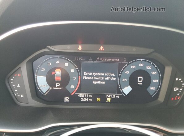 WA1DECF3XM1139536 2021 AUDI Q3 Черный Вид щитка приборов