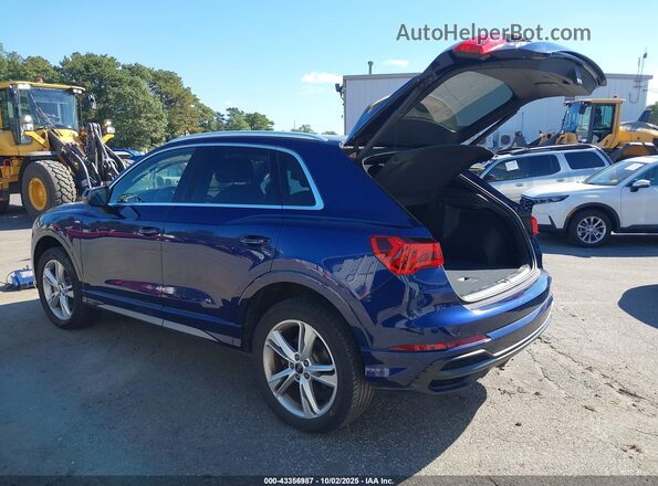 WA1EECF30M1059750 2021 AUDI Q3 Blue Tył lewy