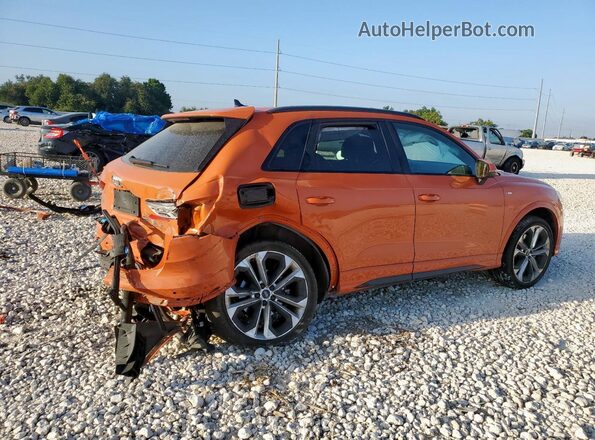 WA1EECF30N1145402 2022 AUDI Q3 Orange Задня права чверть