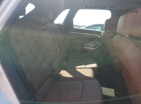WA1EECF31M1050362 2021 AUDI Q3 White უკანა სავარძლების ხედი