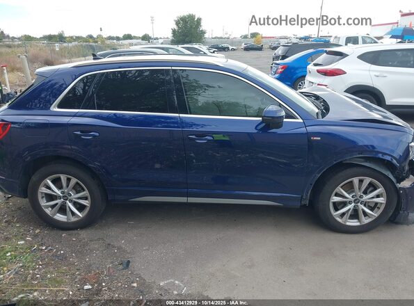WA1EECF32M1102002 2021 AUDI Q3 Dark Blue Սալոնի հետևի տեսք