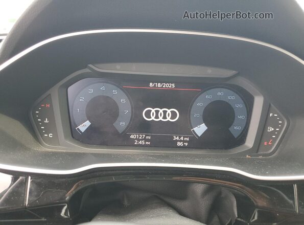 WA1EECF32M1149689 2021 AUDI Q3 Белый Вид щитка приборов