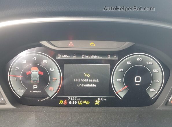 WA1EECF35R1153405 2024 AUDI Q3 White Instrument cluster view