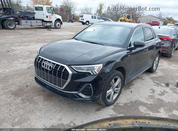 WA1EECF37M1035154 2021 AUDI Q3 Black წინა მარცხენა ხედი სამი მეოთხედიდან
