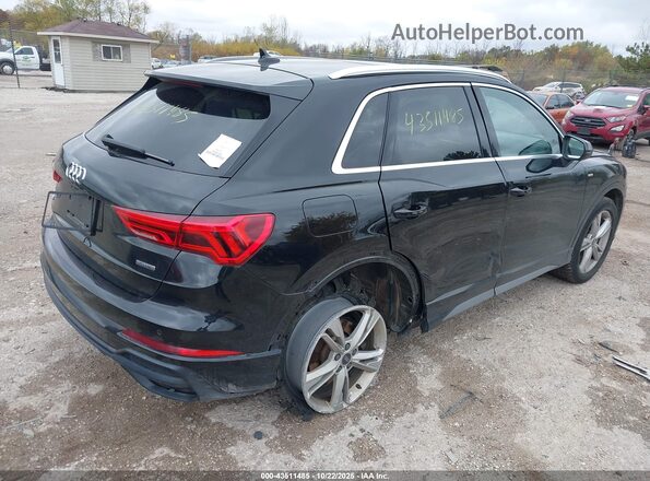 WA1EECF37M1035154 2021 AUDI Q3 Black უკანა მარჯვენა