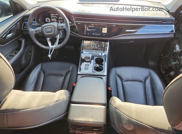 WA1EVAF17MD009669 2021 AUDI Q8 Gray წინა პანელის ხედი