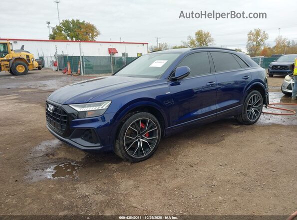 WA1EVAF19MD004232 2021 AUDI Q8 Dark Blue Vista tres cuartos delantera izquierda